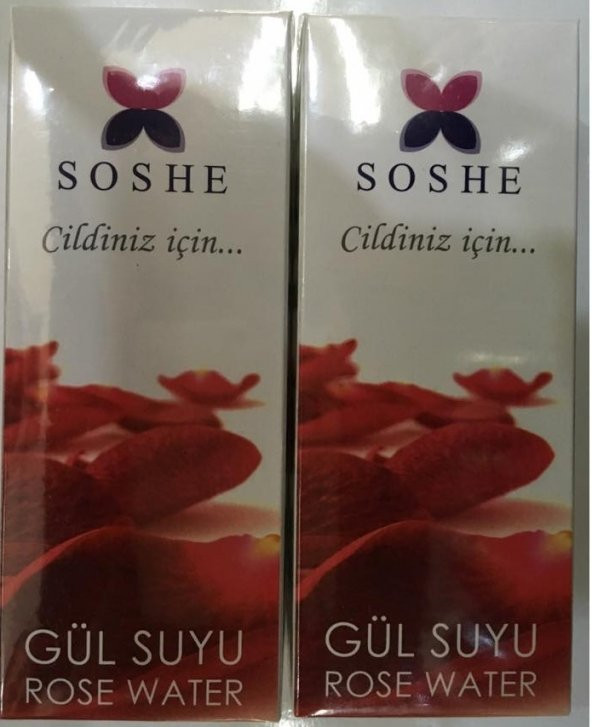 2 ADET GÜLSUYU SOSHE ALKOL İÇERMEZ 200ml+200ml