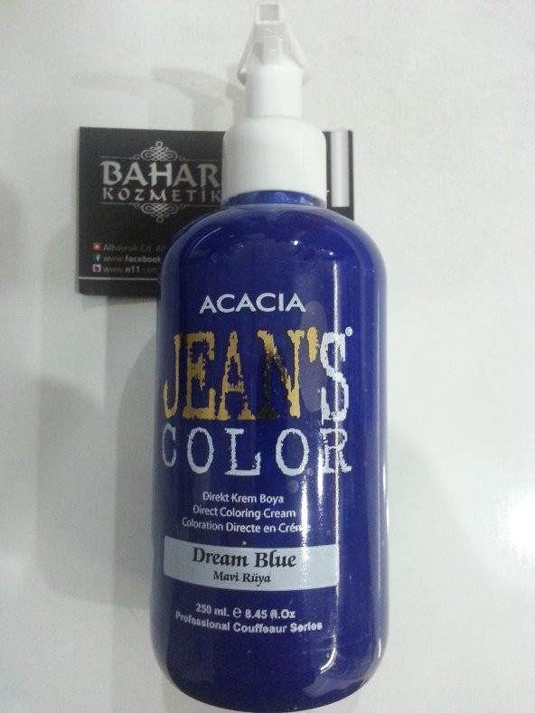 Jeans Color Su Bazlı Amonyaksız Saç Boyası Dream Blue Mavi Rüya