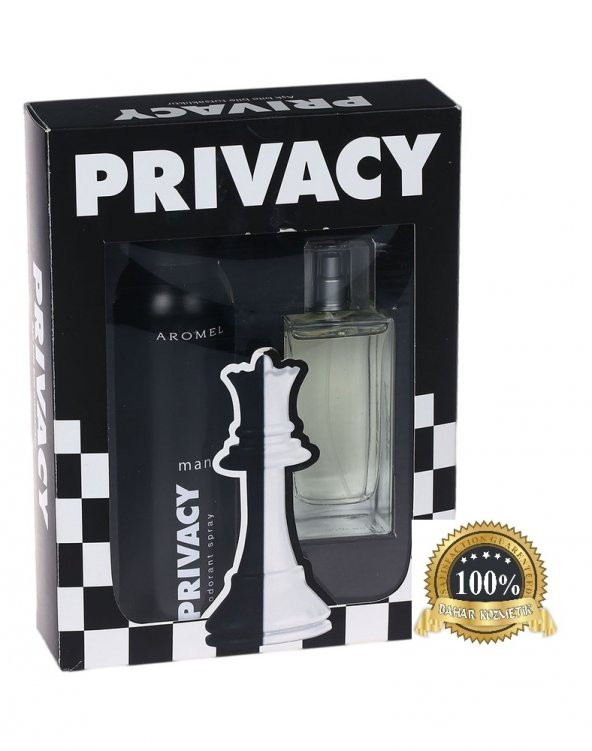 Privacy Men EDT 100 ml 150 ml Deodorant - Erkek Parfüm Set