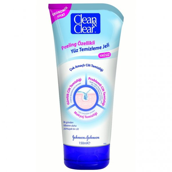 Clean Clear Peeling Özellikli Yüz Temizleme Jeli 150 ml
