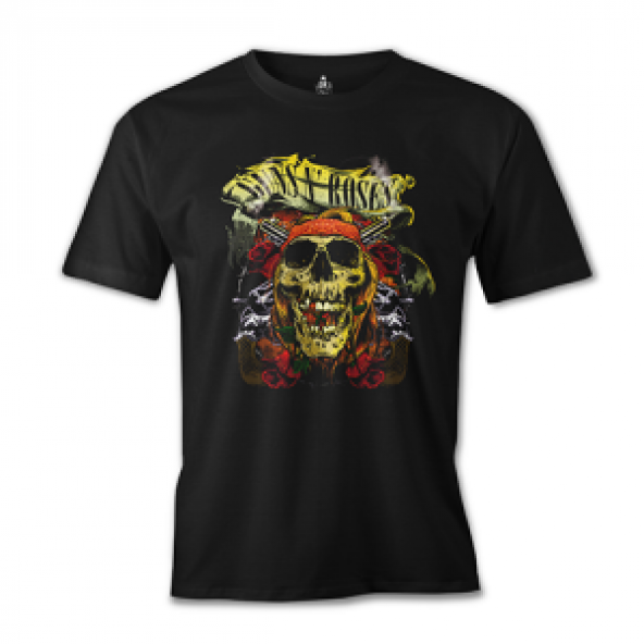 Büyük Beden Guns N Roses Siyah Erkek Tişört