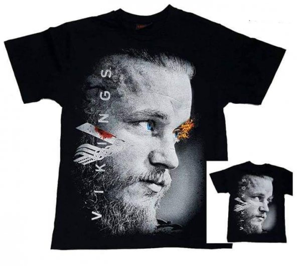 Vikings Tişört - Ragnar Face