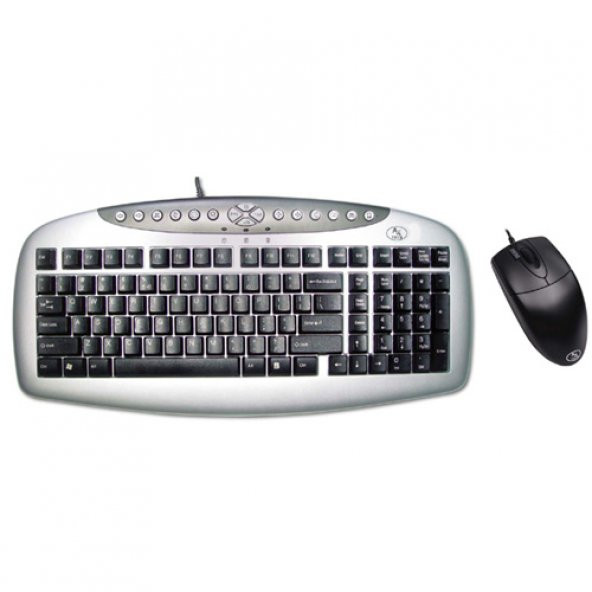 A4 Tech KB-21620D Klavye Mouse Set / Siyah / PS2