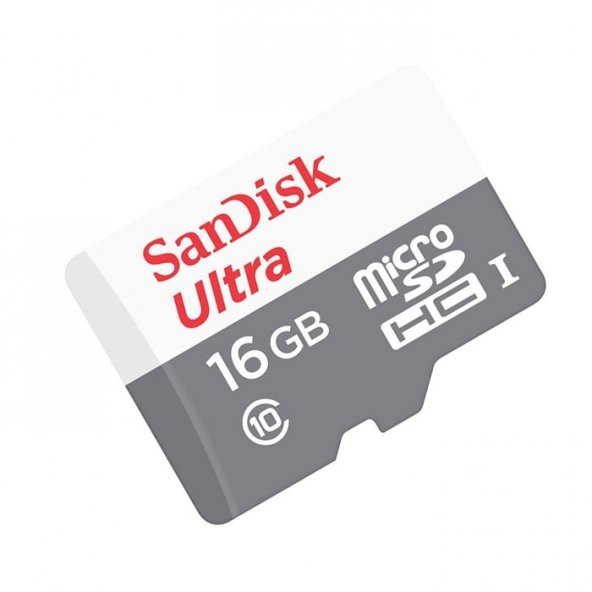Sandisk 16GB MicroSD 48MB/s Class10 Hafıza Kartı SDSQUNB-016G-GN3