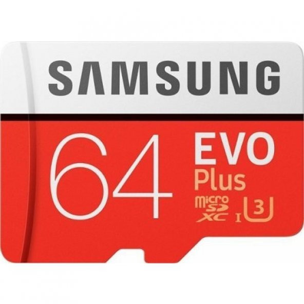 Samsung 64GB MicroSD Evo Plus Class10 100mb/sn Hafıza kartı