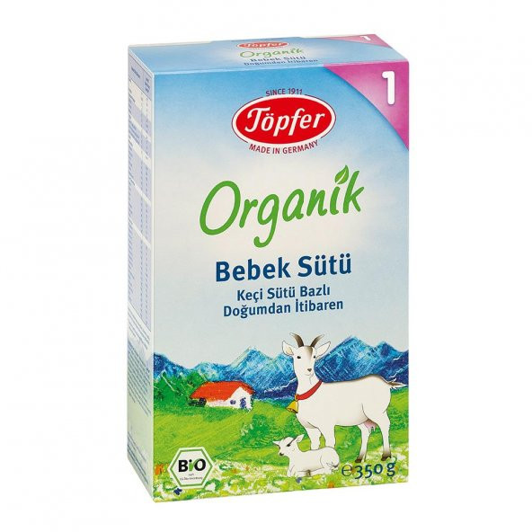 Töpfer organik 1 bebek sütü 350 gr