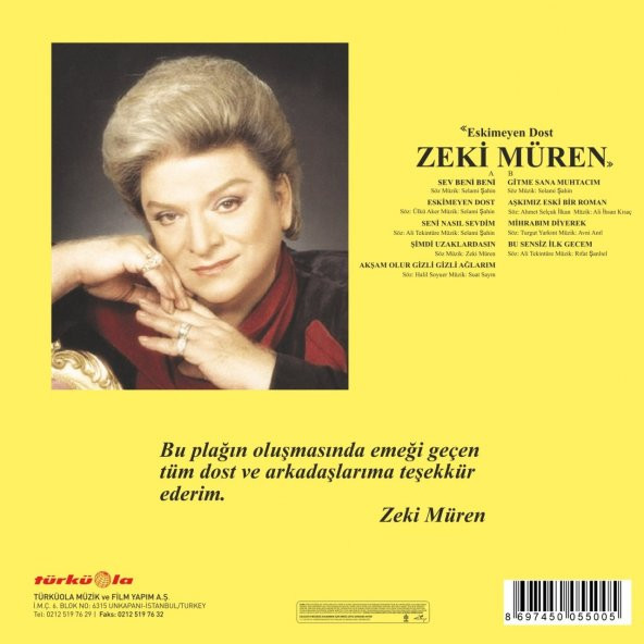 ZEKİ MÜREN - ESKİMEYEN DOST (LP) - 2