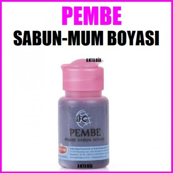 Ifc Pembe Sabun -Mum Boyası 50 ml. Ücretsiz Kargo