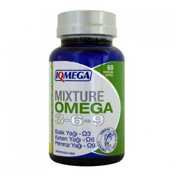 IQMEGA Mixture Omega 3-6-9 Balık Yağı 60 Softjel
