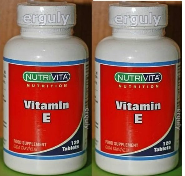 2 Kutu Nutrivita Nutrition Vitamin E 120 Tablet -Ücretsiz Kargo