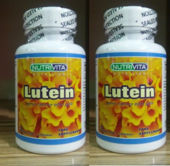 2 Kutu Nutrivita Lutein 15 mg 120 Tablet -Ücretsiz Kargo