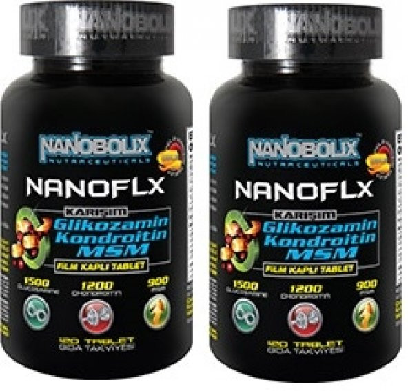 2 Kutu Nanobolix Glukozamin Kondroitin Msm 120 Tablet