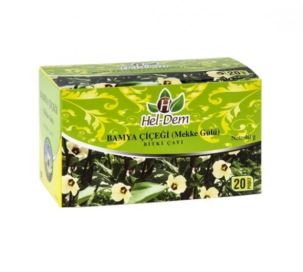 Hel-Dem Bamya Çiçeği Çayı 20li Süzen Poşet Bitki Çayı
