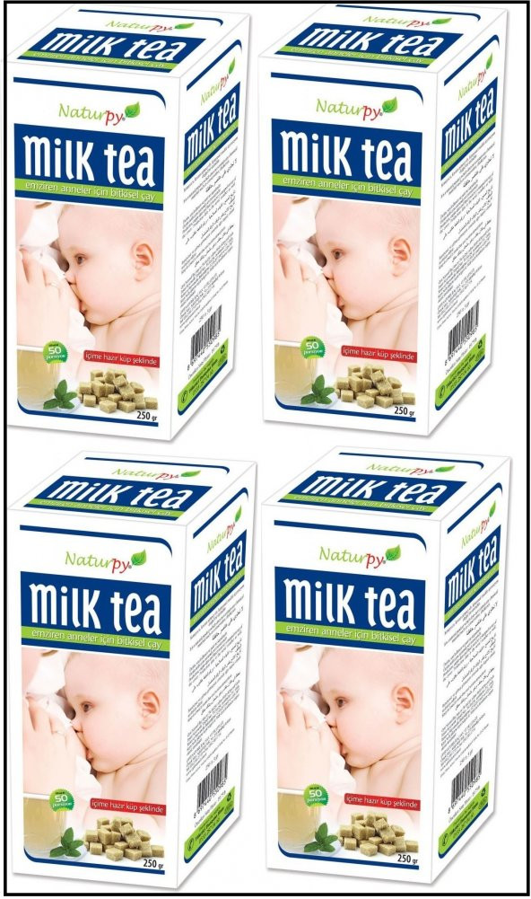 4 Kutu Naturpy Milk Tea Emziren Anne Çayı 250 gr - Ücretsiz Kargo