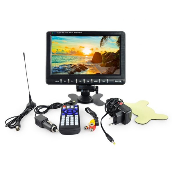 Araç İçi TV Fm Sd Usb Lcd Monitör - 5