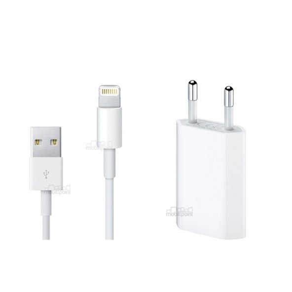 Apple iPhone 5 5S 5C Şarj Aleti Cihazı ve Data Kablosu