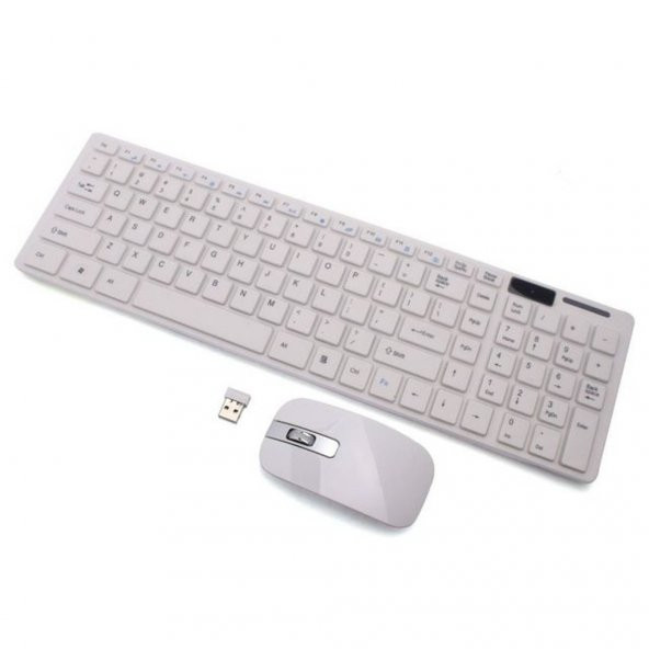 Kablosuz Klavye Mouse Seti Q Multimedia Klavye 2.4Ghz TV Uyumlu