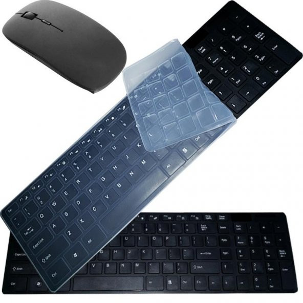 Kablosuz Klavye Mouse Seti Q Multimedia Klavye 2.4Ghz TV Uyumlu - 2