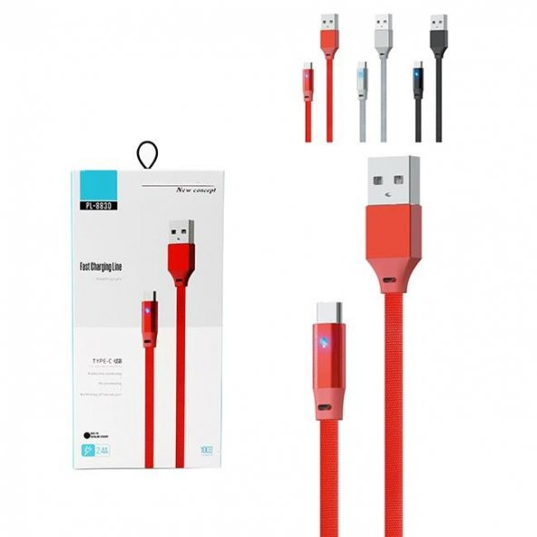 iPhone 6 7 8 Plus X Xs Samsung Type C Micro USB Hızlı Şarj Kablo
