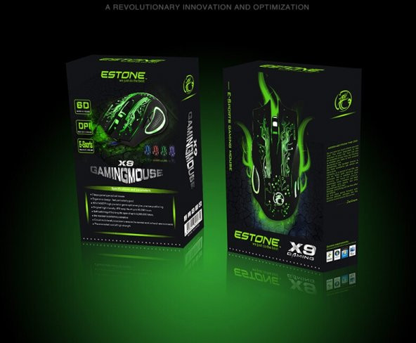 iMICE X9 Gaming Mouse 2400 DPI Işıklı Kablolu Oyuncu Mouse - 2