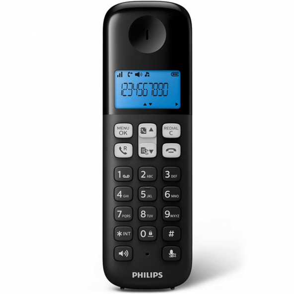 PHILIPS D1311B/38 Kablosuz Dect Telsiz Telefon Siyah D131
