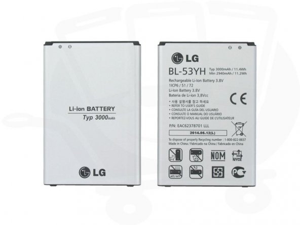 Lg G3 Orjinal Batarya Pil 3000 Mah (BL-53YH)
