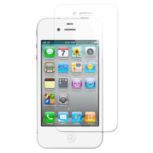 iPhone 4 4S Temperli Kırılmaz Cam Ekran Koruyucu