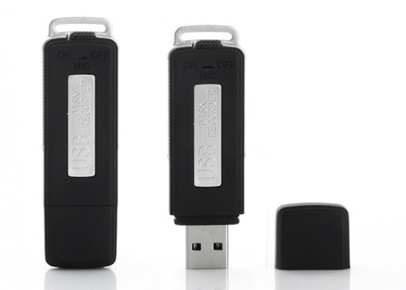 USB Flash Bellek 8GB Ses Kayıt Cihazı 15 Saat Ses Kayıt