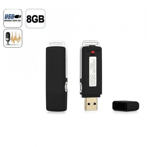 Knmaster Usb Gizli Ses Kayıt Cihazı 8 Gb