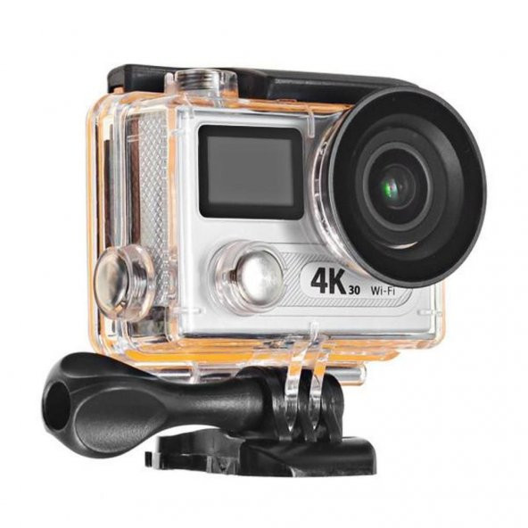 4K UHD WF 2" Kumandalı Çift Ekranlı Aksiyon Kamera Su Altı Kamera