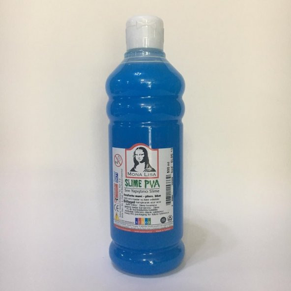 Südor Mona Lisa Slime Slaym Sıvı Yapıştırıcı Fosforlu Mavi 500ml