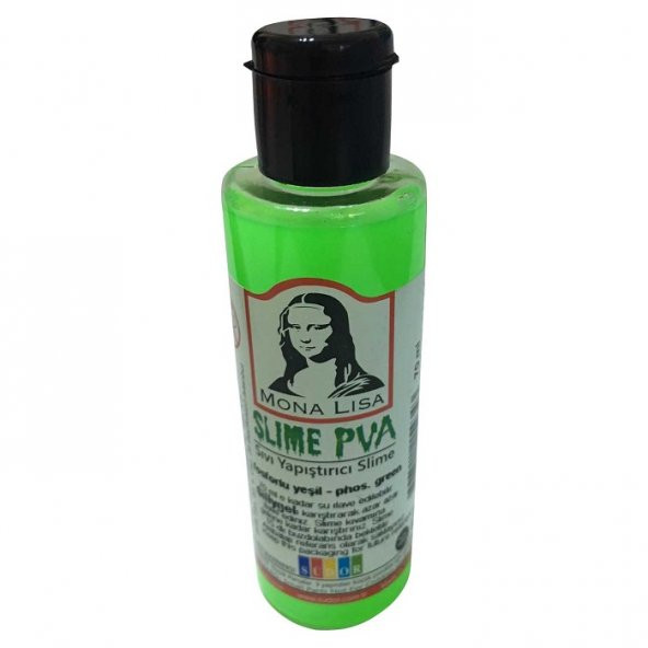 Südor Mona Lisa Slime Slaym Sıvı Yapıştırıcı Fosforlu Yeşil 70 ml
