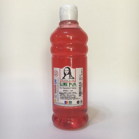 Südor Mona Lisa Slime (Slaym) Sıvı Yapıştırıcı Kırmızı 500 ml.