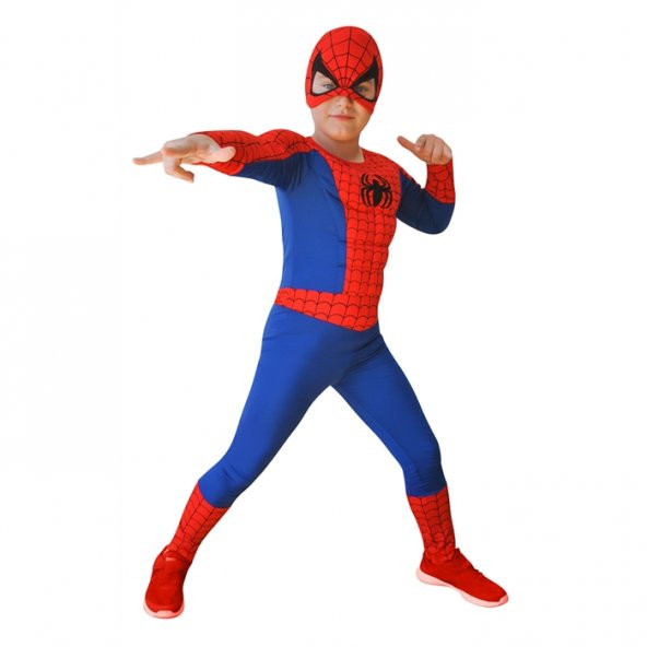 Spiderman Kaslı Kostüm 4-6 Yaş Lisanslı