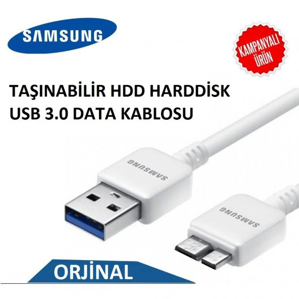SAMSUNG USB 3.0 TAŞINABİLİR HDD HARDDİSK DATA KABLOSU