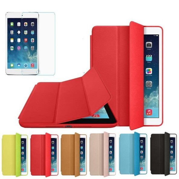 iPad Pro 9.7 Kılıf Smart Stand ve Uyku Modlu Kırılmaz Cam