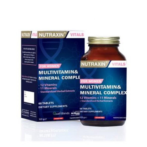Nutraxin Women Multivitamin Mineral Complex Kadınlara Özel 60 Tablet