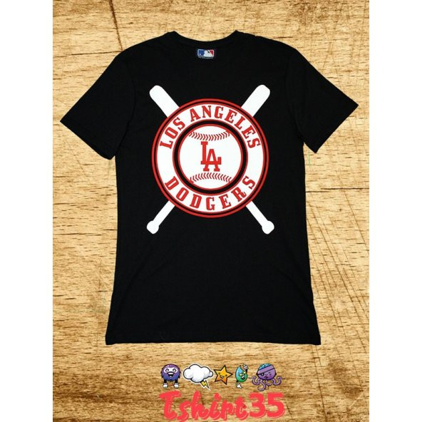 Los Angeles Dodgers Beyzbol t-shirt ,tişört SİYAH