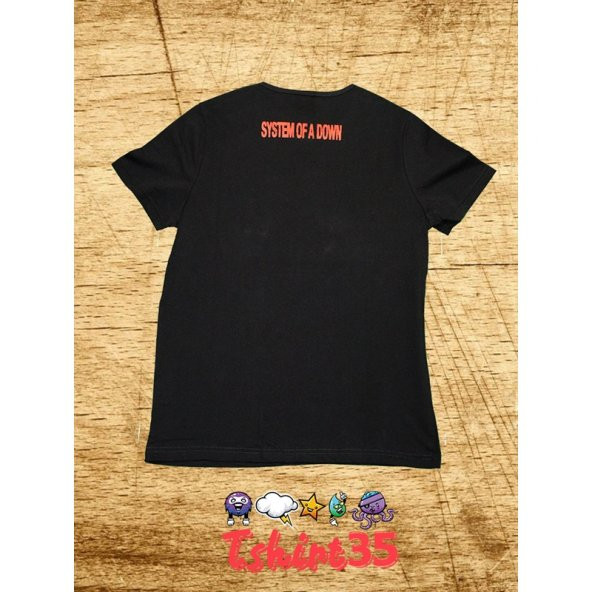 System Of A Down t-shirt , tişört SİYAH
