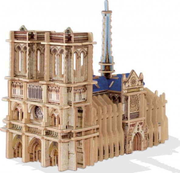 Educa 3D Ahşap Maket - Notre Dame De Paris - 148 Parça