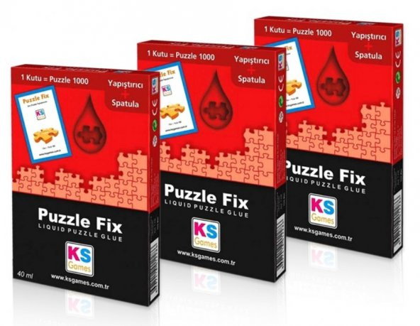 KS Games 3x1000 Parçalık Puzzle Yapıştırıcısı (Set)