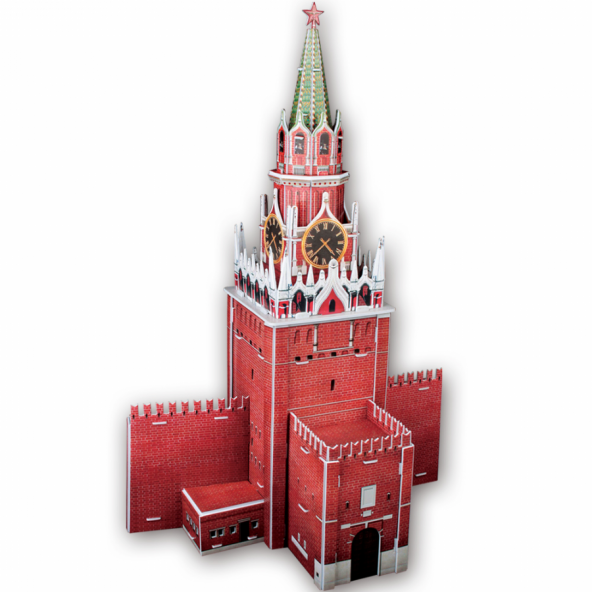 Cubic Fun 3D 33 Parça Puzzle Spasskaya Tower Moskova