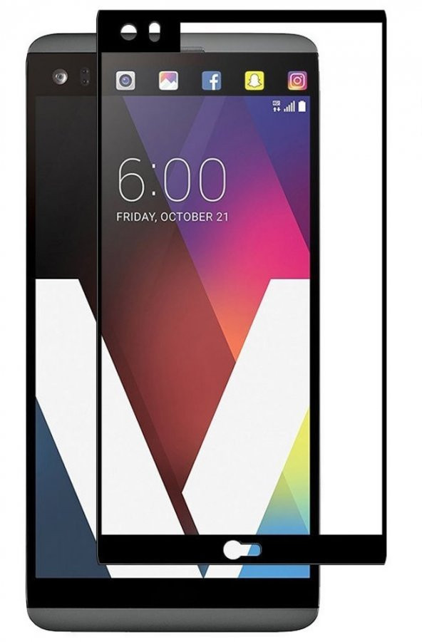 LG V20 Kırılmaz Ekran Koruyucu Tam Ekran Kavisler Dahil