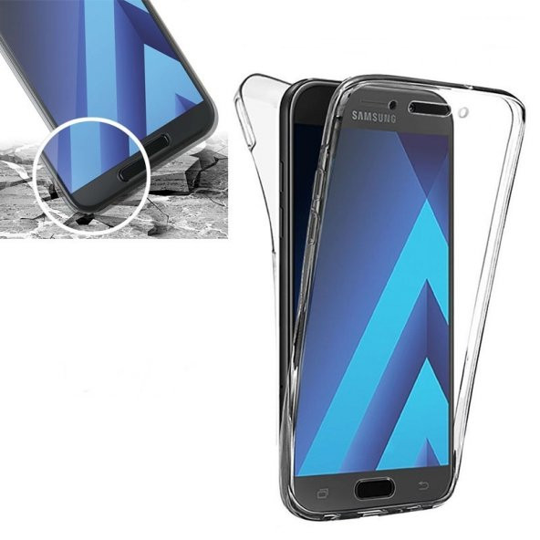 Samsung Galaxy A3 A5 A7 2017 Silikon Kılıf Ön Arka Tam Koruma