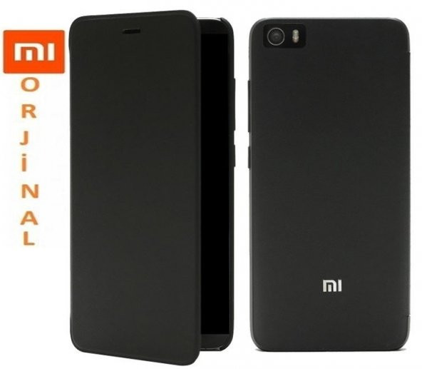 Xiaomi Mi5 Kılıf Orjinal Akıllı Kılıf Flip Cover KIRILMAZ CAM