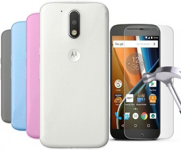 Motorola Moto G4 Kılıf Silikon KIRILMAZ CAM