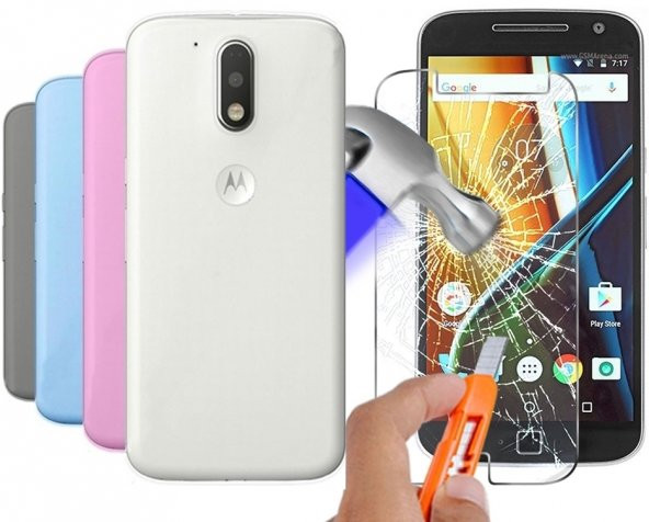 Motorola Moto G4 Plus Kılıf Silikon Nano Kırılmaz Cam