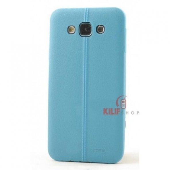 Samsung Galaxy J7 Kılıf 02mm Silikon Mavi 2xFlim