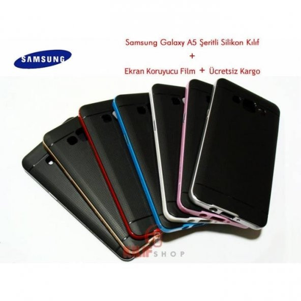 Samsung galaxy A5 Kılıf Renkli Silikon 2xFlim