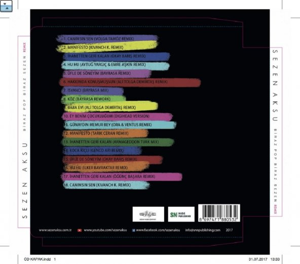 SEZEN AKSU - BİRAZ POP BİRAZ SEZEN REMIX (CD) - 2